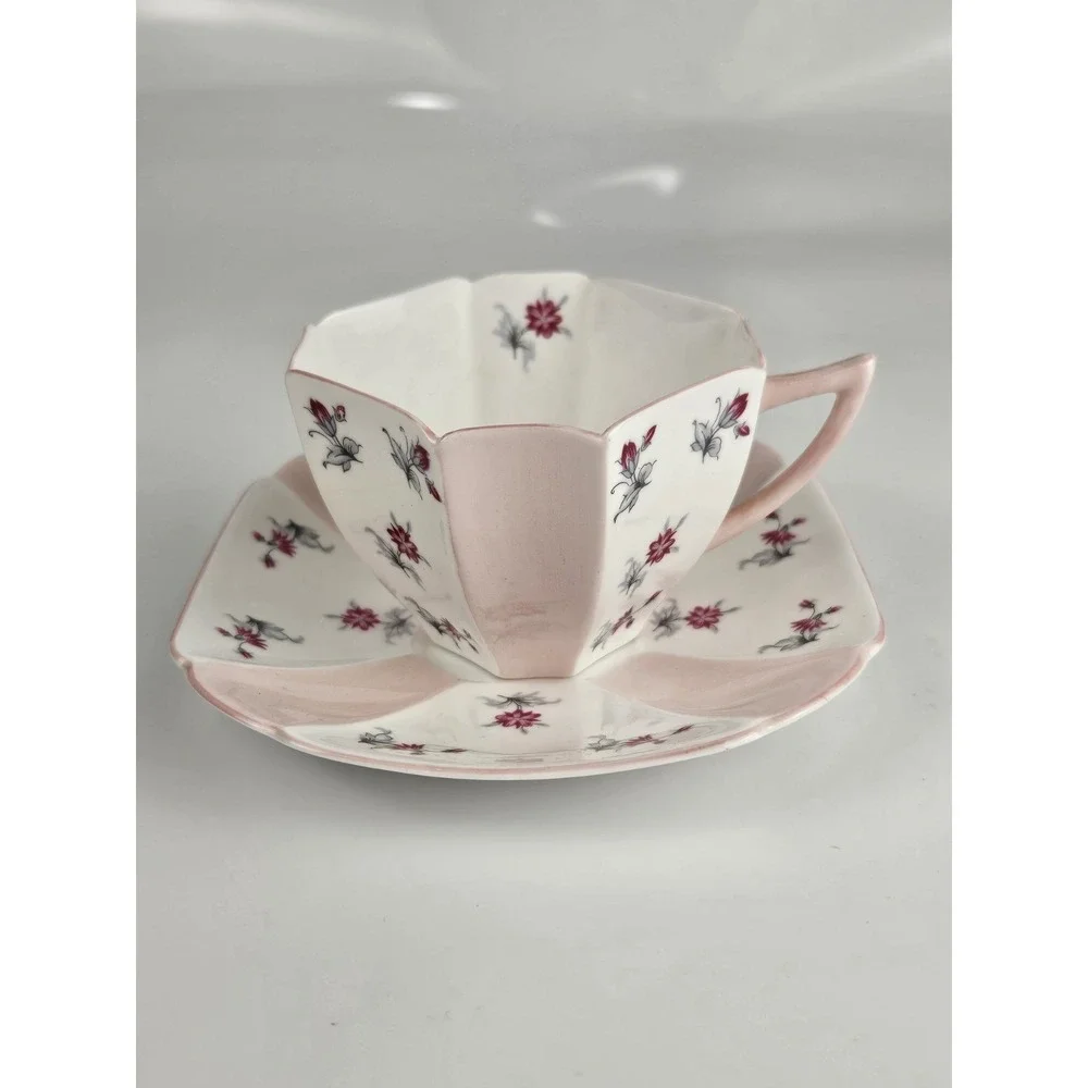 RARE Shelley England Shape 13894 Cup Saucer Pattern‎ 5.31 Art Deco